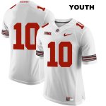 Youth NCAA Ohio State Buckeyes Daniel Vanatsky #10 College Stitched No Name Authentic Nike White Football Jersey FO20T38VZ